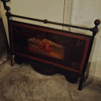 letto antico in ferro dipinto