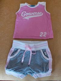 Canotta Converse e pantaloncini Everlast