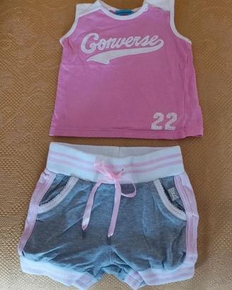 Canotta Converse e pantaloncini Everlast