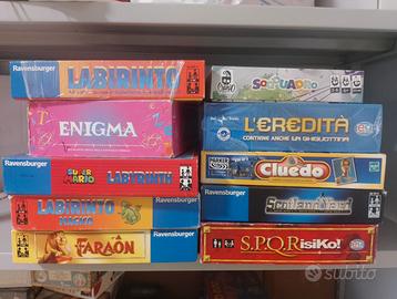 Lotto giochi da tavolo di società - 10 giochi