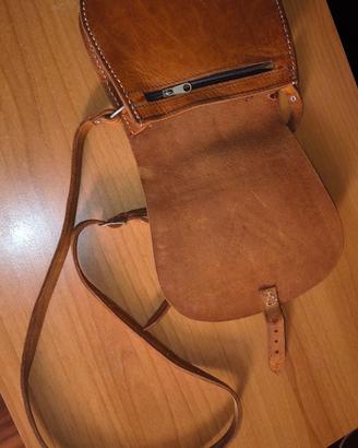 Borsa tracolla Pelle, design tradizionale morocco