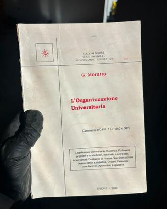 L’Organizzazione Universitaria – G. Moratto 1982