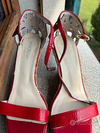 Sandali con zeppa estivi rossi marca Motivi nr. 37