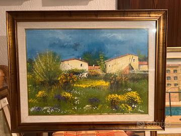 Dipinto casolare di Antonio Pani da collezione