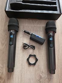Set microfoni professionali wireless per karaoke