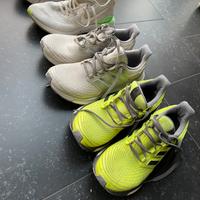 Tre paia di scarpe running/palestra