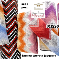 Set spugne 5 pezzi Missoni completo bagno