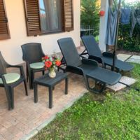 Sdraio e sedie giardino