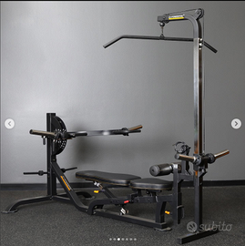 Powertec Multipress con Lat machine e Pulley.