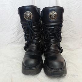 Anfibi New Rock M373 tg 37 neri pelle Made Spain