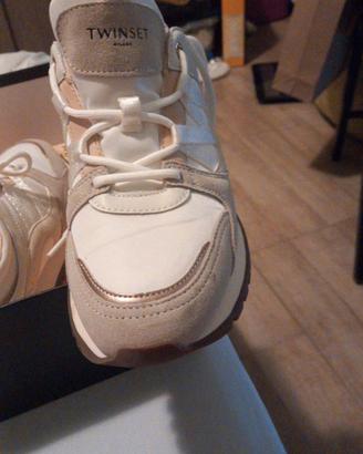 Twinset Milano Sneakers 252TGT02A 38 Bianco Neve