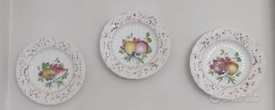 Tris piatti in ceramica di Bassano