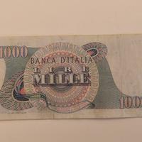 banconota da1000 liredella Banca d'Italia 