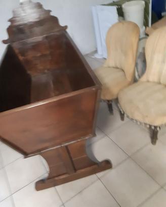 Culla antica e2 poltroncine
