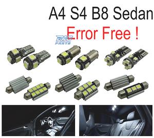KIT 15 LAMPADE LED INTERNE PER AUDI A4 S4 B8 SALOO