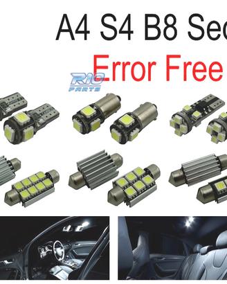 KIT 15 LAMPADE LED INTERNE PER AUDI A4 S4 B8 SALOO