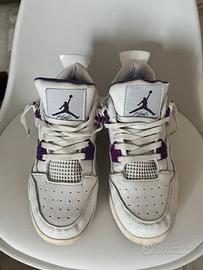 Sneakers bianche/viola da basket – Taglia 39