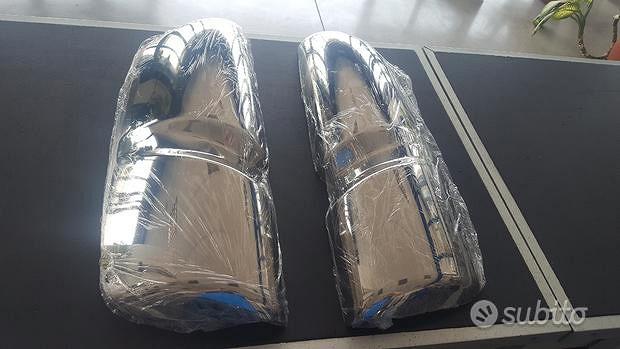 Cover Per Specchietti Retrovisori In Acciaio Inox Cromato | Per Peugeot 207 (2006-2015) E 308 (2007-2013) | Coppia Di Coprispecchi
