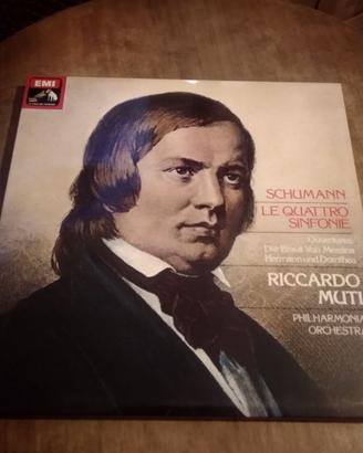 Schumann 4 Sinfonie Muti 33 giri LP Cofanetto Emi