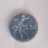 50 lire mini 1991 no rombo