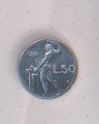 50 lire mini 1991 no rombo