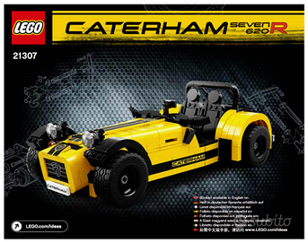 Istruzioni LEGO Ideas 21307 Caterham Seven 620R