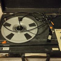 giradischi a valigetta perfettamente funzionante 