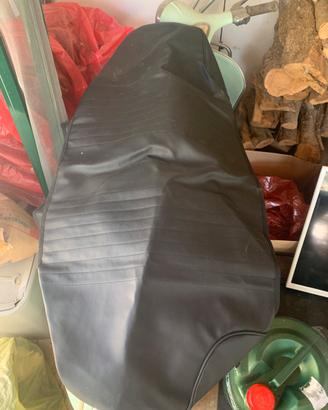 Copri sedili posteriori fiat 500 in pelle nera