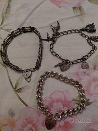 Bracciali Inglesi in argento d epoca