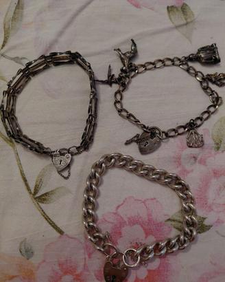 Bracciali Inglesi in argento d epoca
