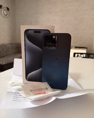 Apple Iphone 15 Pro max 256Gb Blue titanium con sc