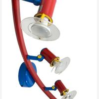 Lampadario da parete a 4 faretti orientabili