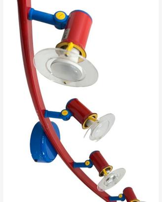 Lampadario da parete a 4 faretti orientabili