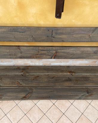 Panchina in legno e ghisa