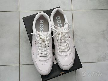 Sneakers BOSS Titanium Uomo Pelle bianche EU 44