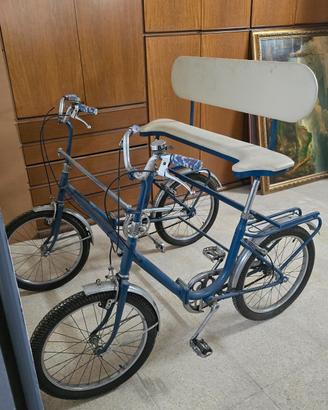 Bicicletta tandem risciò 3 posti