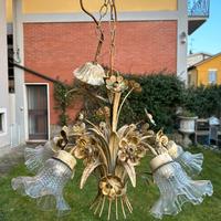 Lampadario vintage a 4 lumi