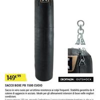 Sacco da boxe 40kg e barra multifunzionale