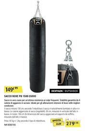Sacco da boxe 40kg e barra multifunzionale