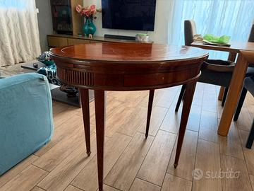 Tavolino ovale ebanisteria