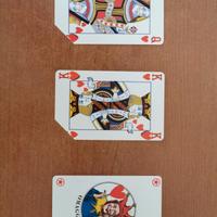 Schede telefoniche sulle carte da gioco 