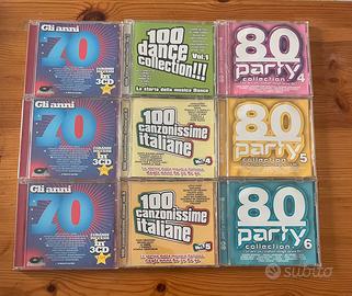 Lotto 9 CD compilation anni ’70/’80