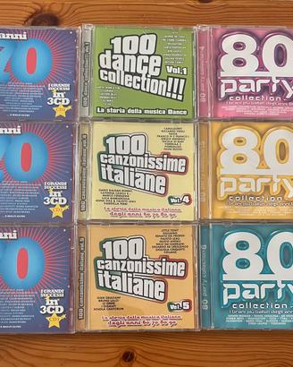 Lotto 9 CD compilation anni ’70/’80