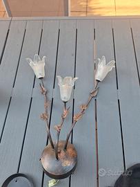 lampada classica floreale