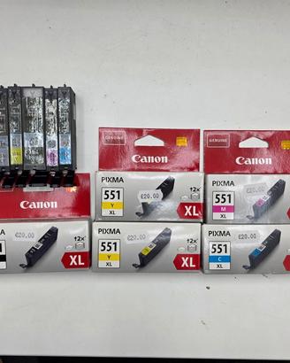 Cartucce Canon 550 XL /551 XL 