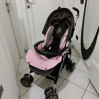 Passeggino nero e rosa PEG Perego Pliko P3