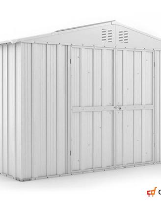 Box giardino lamiera zincata 327x155cm bianco