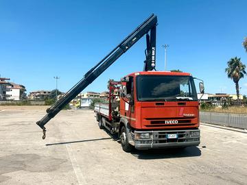 Iveco 120e18 gru e cassone fisso gru 3 sfili
