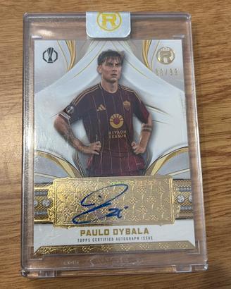Autografo Topps Paulo Dybala numerata