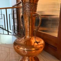 Grande vaso in rame battuto artigianale